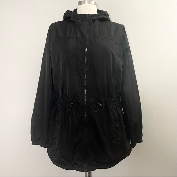 Old Navy Cinch Waist Hooded Windbreaker Rain Jacket - Picture 1 of 6